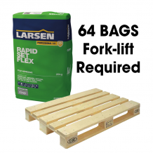 Larsen Pro Fast Set Adhesive Grey 20kg Full Pallet (64 Bags Fork Lift)